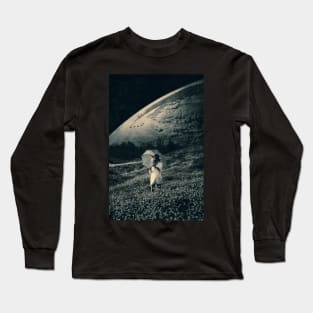 Woman With Parasol Long Sleeve T-Shirt
